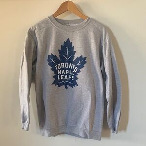 Toronto Maple Leafs Gray Crewneck Sweatshirt
